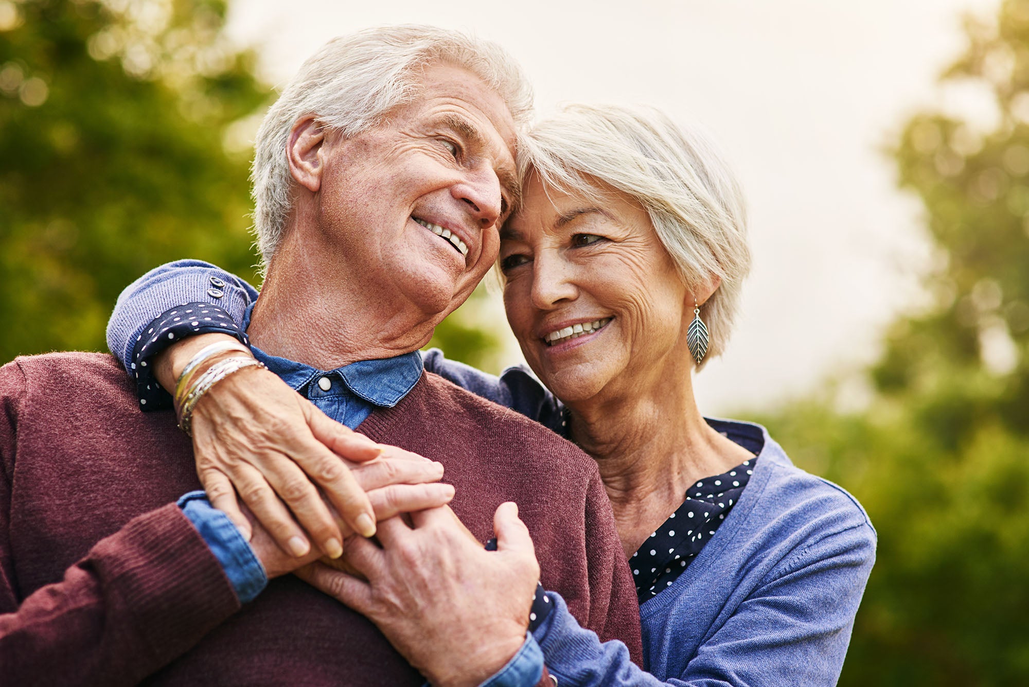 ældre par med normalt kolesterolniveau