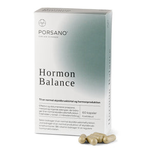 Porsano Hormon Balance æske, kapsler til produktion af stofskiftehormoner